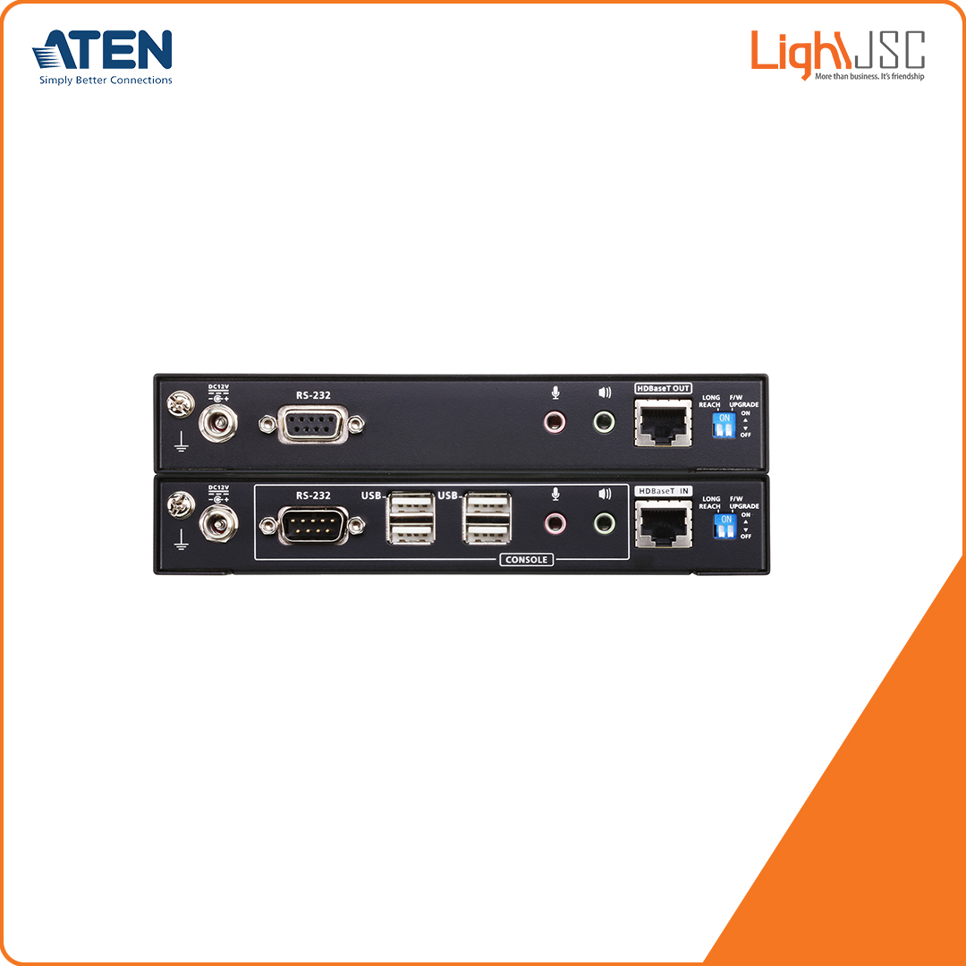 Aten CE924 USB DisplayPort Dual View HDBaseT™ 2.0 KVM Extender (4K@100m for Single View) 1