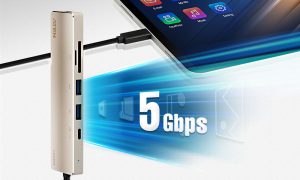 Aten UH3239 USB-C Multiport Mini Dock with Power Pass-Through 