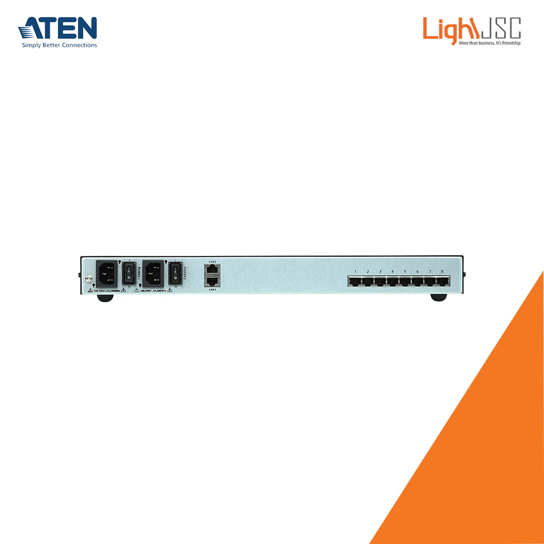 Aten SN0108CO 8-Port Serial Console Server with Dual Power/LAN - Image 3