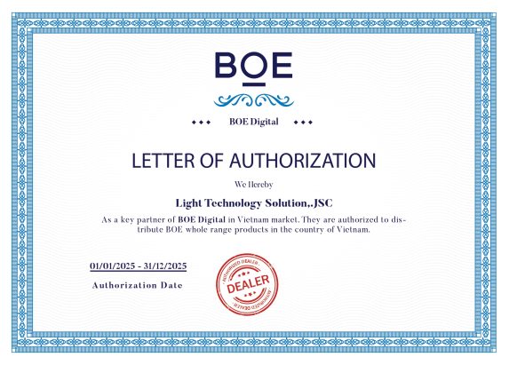 LightJSC – Nhà phân phối chính thức BOE Digital tại Việt Nam