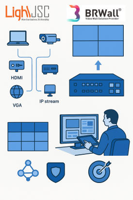 Bộ điều khiển video wall là gì? Cách hoạt động?