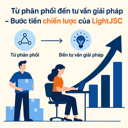 Từ phân phối đến tư vấn giải pháp – bước tiến chiến lược của LightJSC.