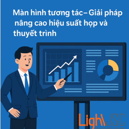 Màn hình tương tác – Cách tăng hiệu suất họp và thuyết trình