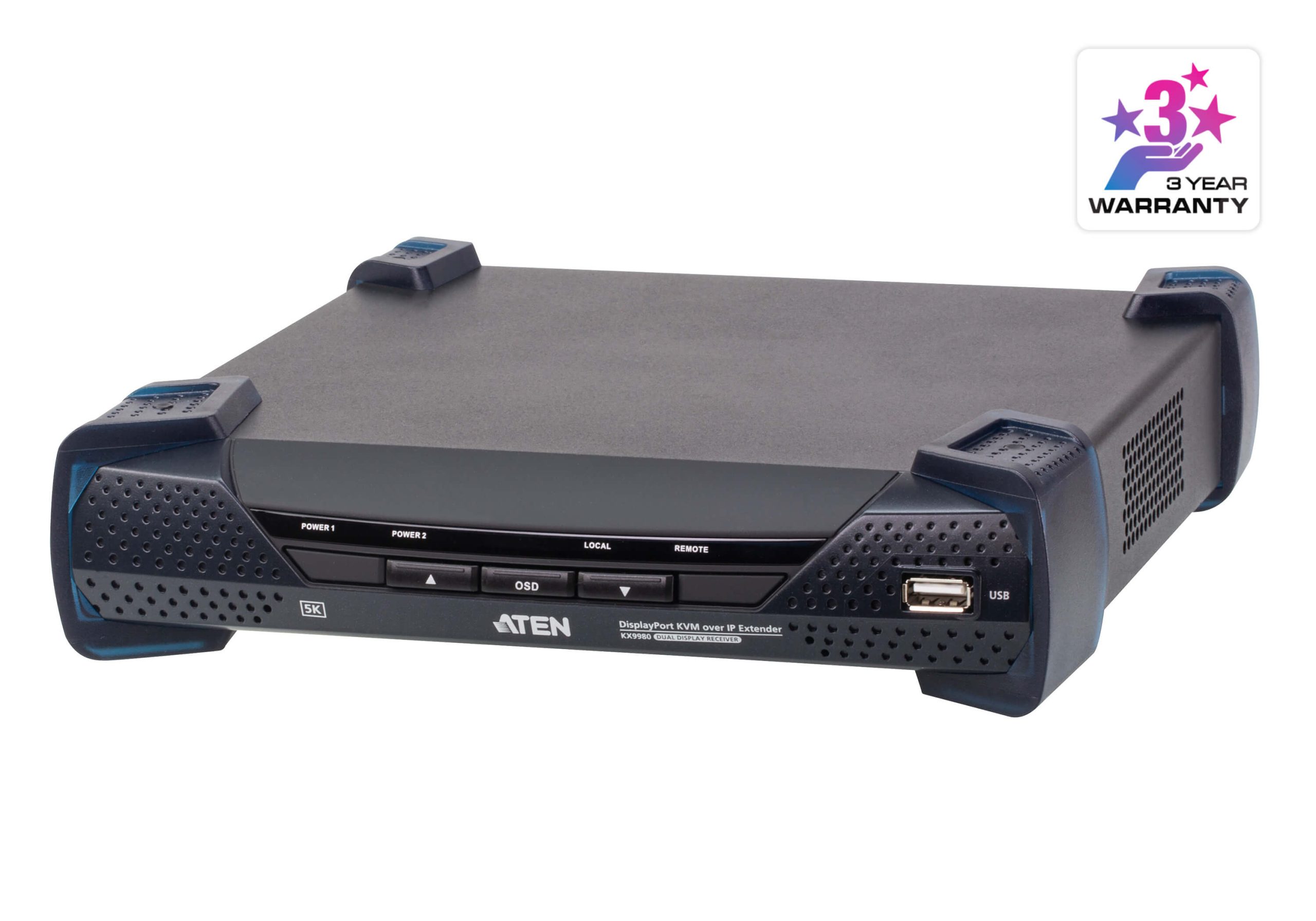 Bộ thu KVM qua IP màn hình kép DisplayPort 5K KX9980R